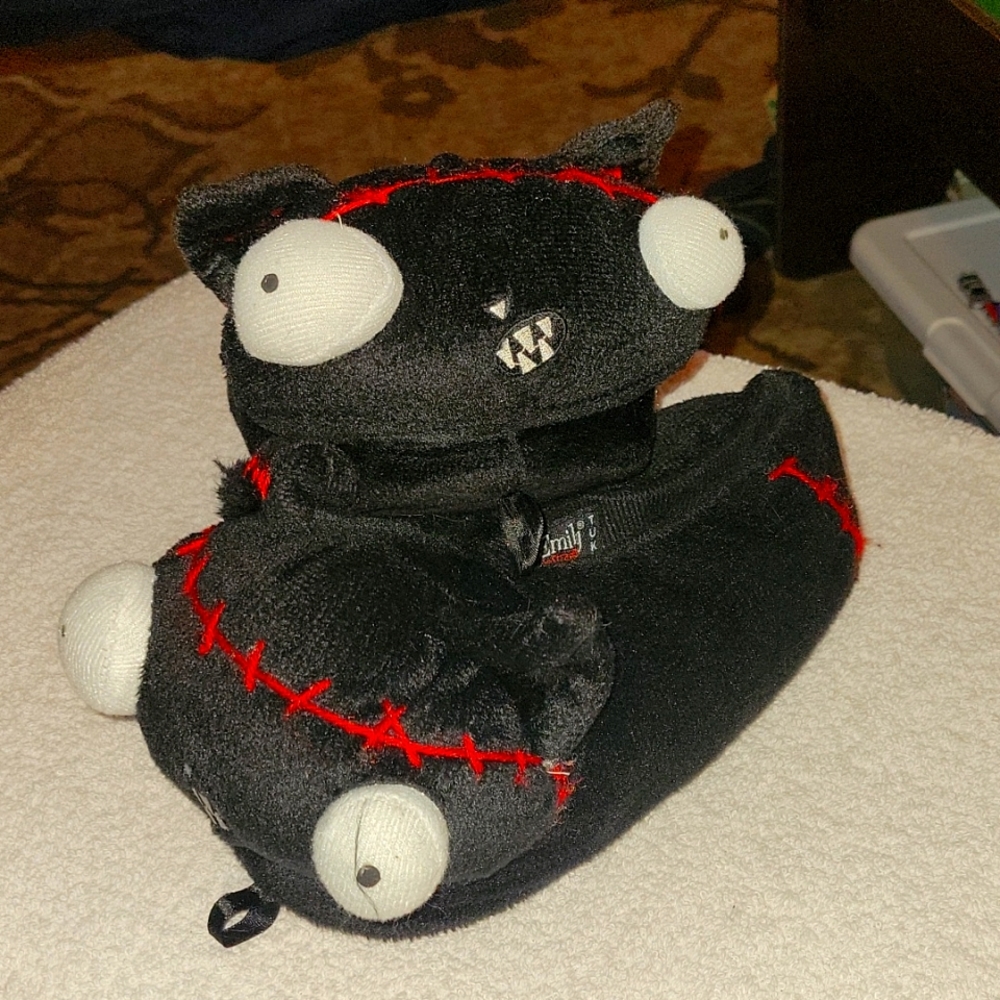 Emily the Strange by T. U. K slippers in size unisex 9/10